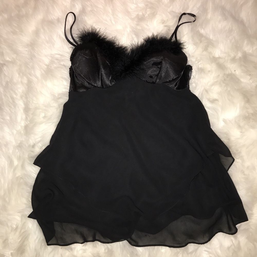 Black babydoll lingerie